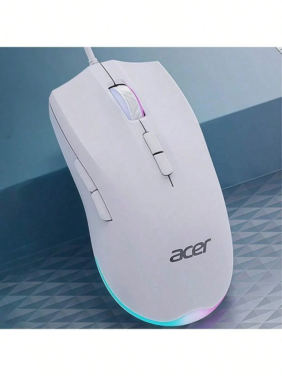 Acer ماوس OMW030 USB مضيء، يدعم أوضاع متعددة