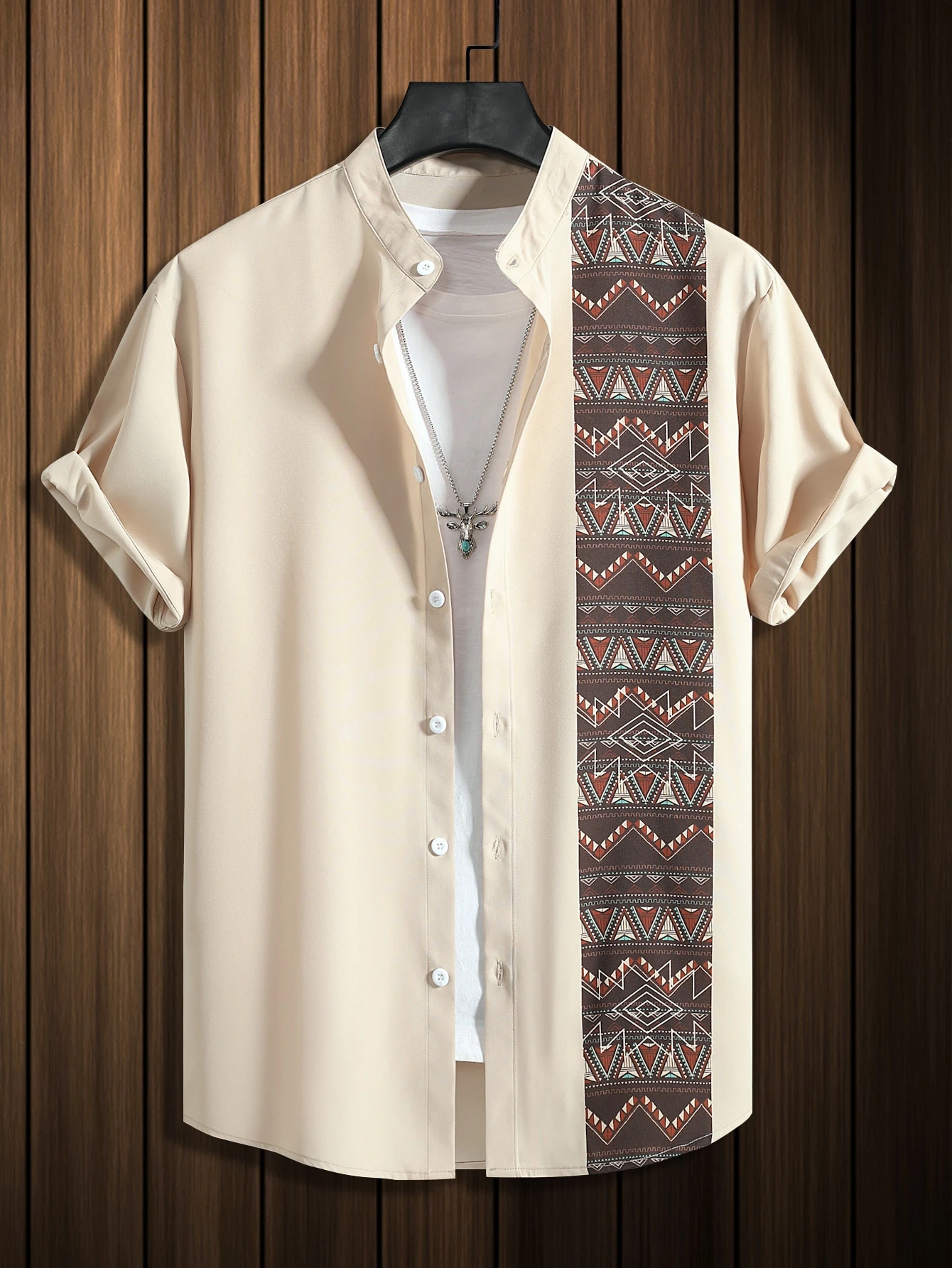 Manfinity Homme قميص كاجوال للرجال